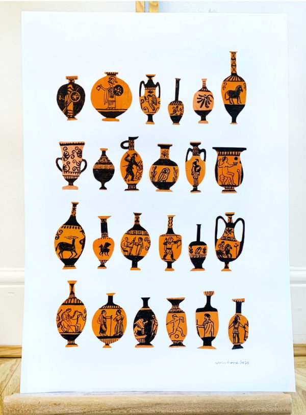 A2 Greek Vases Giclee Print
