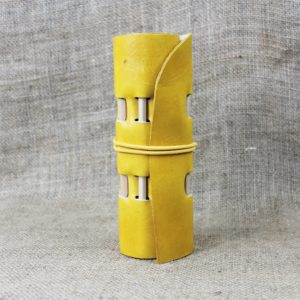 Hand Dyed Pencil Roll - Yellow