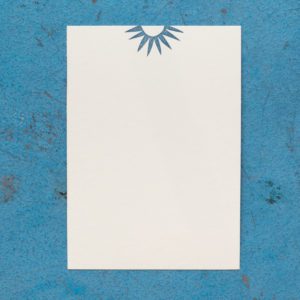 Blue Star Hand Printed Notecards
