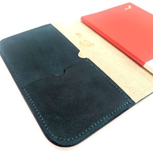 A5 Leather Notebook Cover - Teal