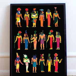The Egyptian Gods and Godesses Print