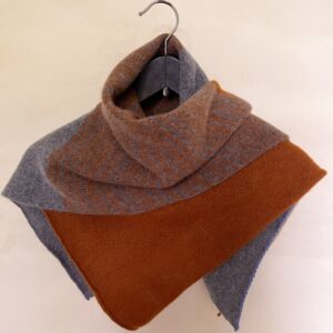 Charcoal grey cumin blanket scarf