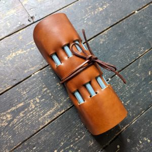 Mid Brown Leather Artists Roll