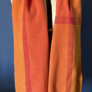 Colour block scarf - orange