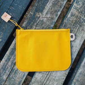 Yellow Leather Pouch