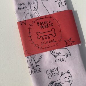 Dog School tea towel
