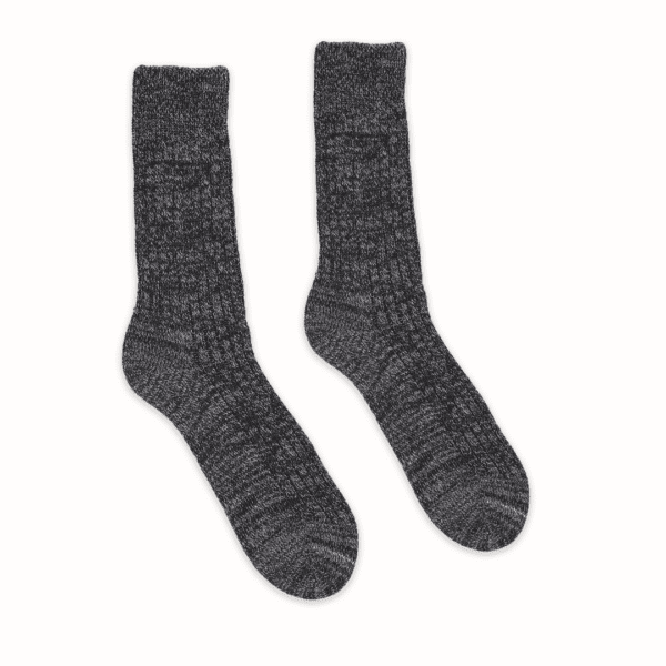 Graphite grey socks made from recycled material