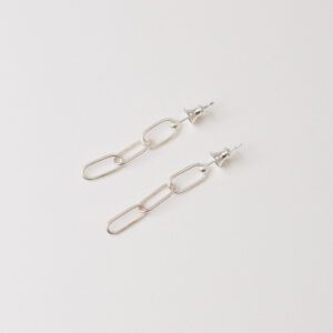 Paperclip Chain Link Earrings