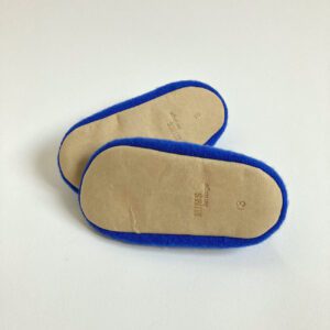 Boiled Wool Slippers | Royal Blue