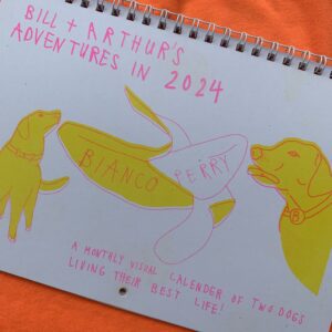 2024 risoprinted dog calendar