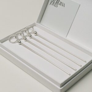 Cocktail Stirrers | Solid Sterling Silver