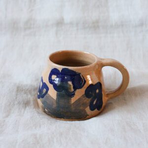 Blue flowers mug