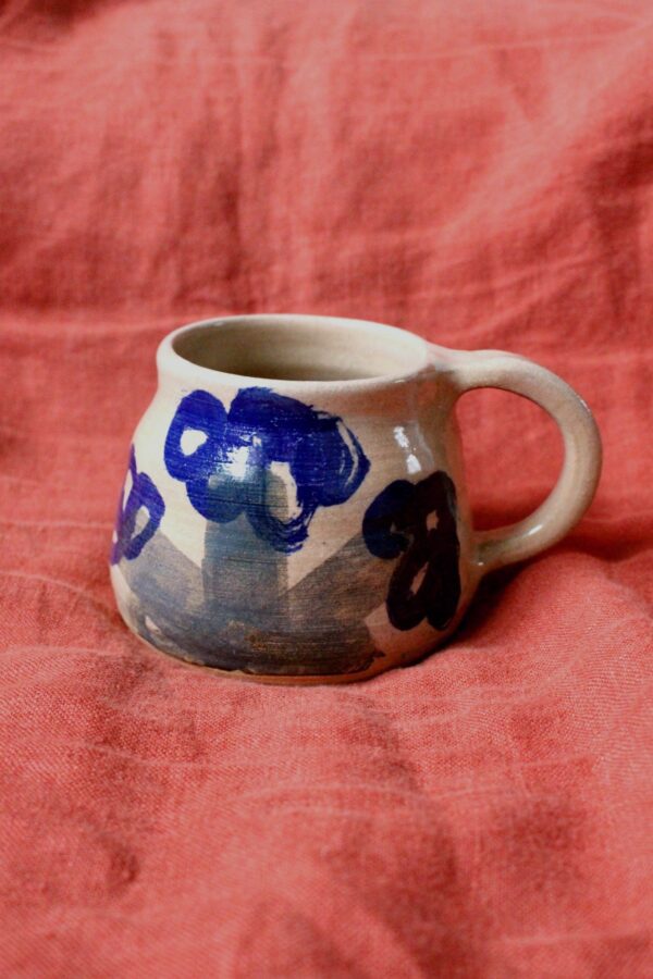 Blue flowers mug