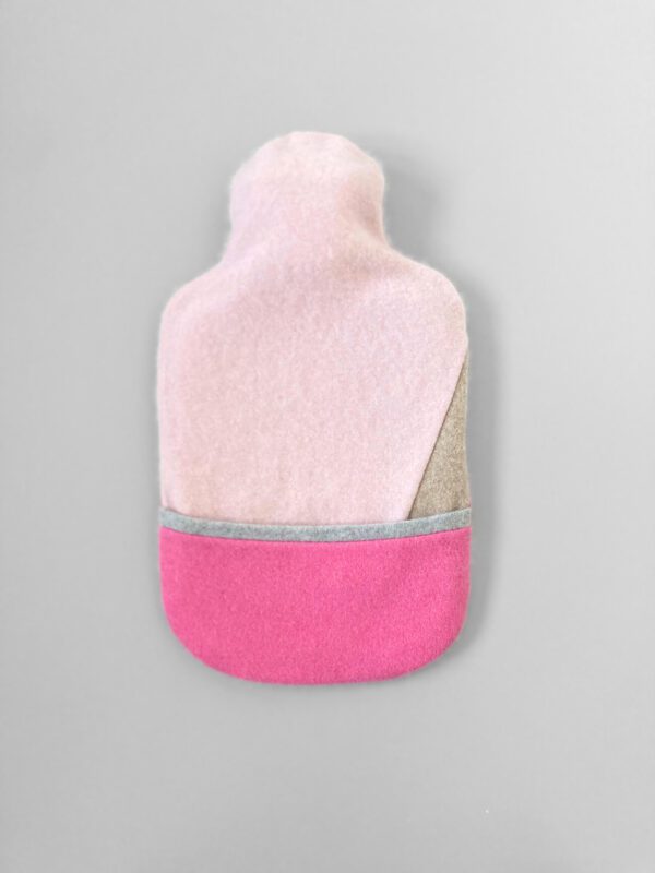 Pinks and Fawn Recycled Cashmere Hot Water Bottle Cover
