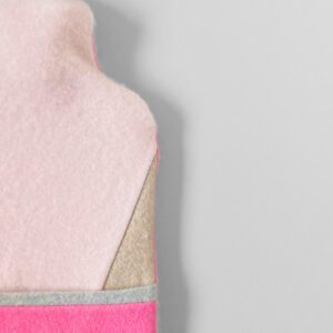Pinks and Fawn Recycled Cashmere Hot Water Bottle Cover