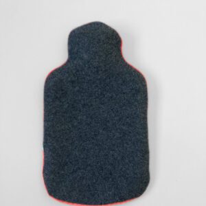 Scarlet and Salmon Pink Recycled Cashmere Hot Water Bottle Cover