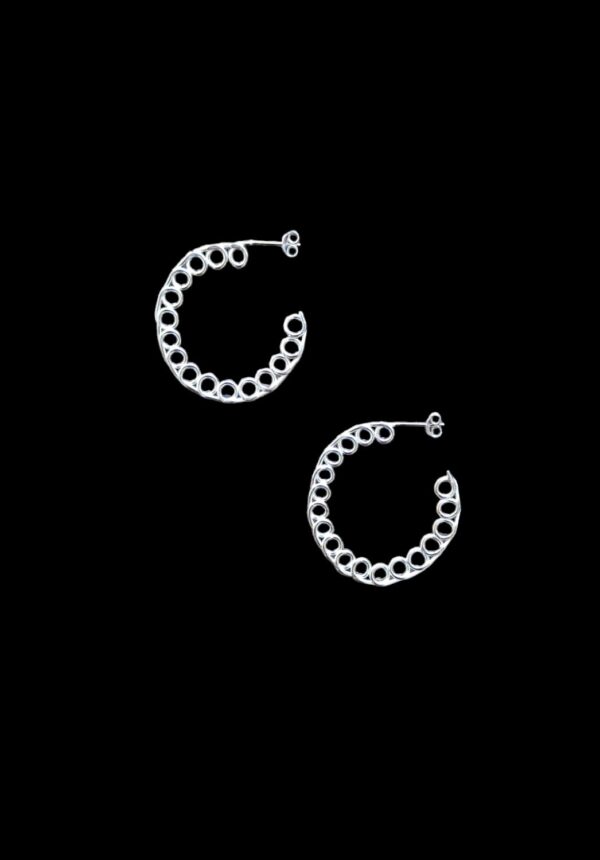 Spiralis Small Hoops In Silver