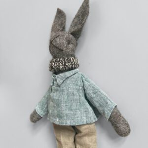'EDGAR' Natural Wool Character Bunny