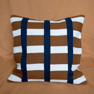 Highrise Patchwork Cushion - Muscovado