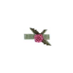 Pink Rosette Hair Clip