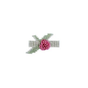 Pink Rosette Hair Clip