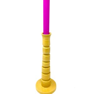 Large Candle Stick - Yellow