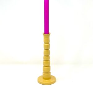 Large Candle Stick - Yellow