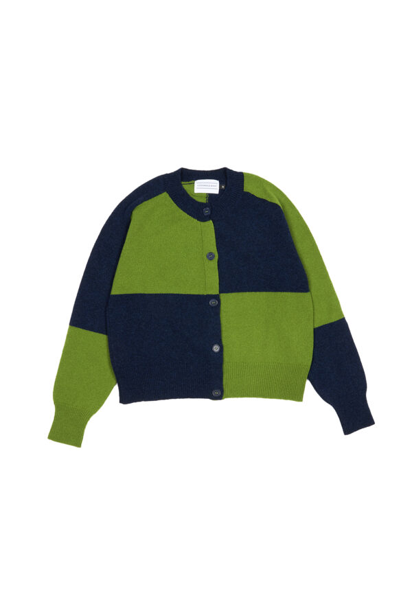 COTSWOLD KNIT - Check Cardian - Moss