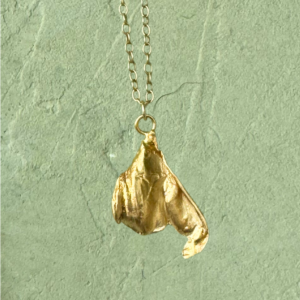 Gold petal pendant