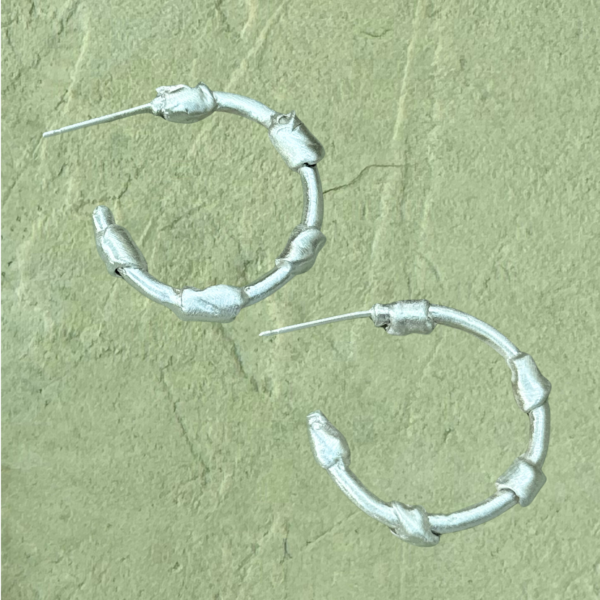 Tullio Nolan Hoop Earrings Sterling Silver