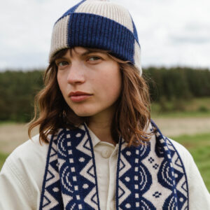 Cotswold Knit - Wychwood Hat - Mulberry side view
