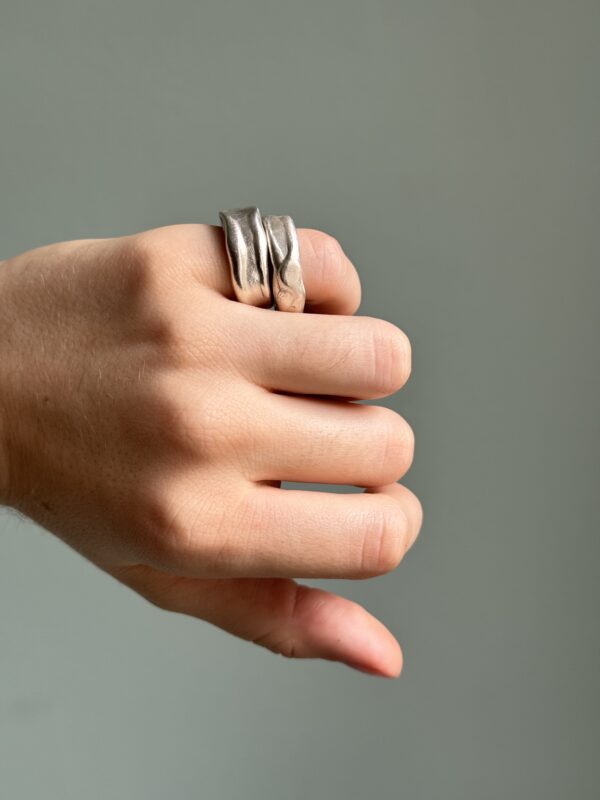 Tullio Chunky Silver Rings