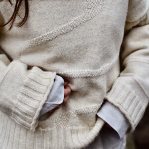 white jumper, Guernsey jumper, river Guernsey, fisherman's jumper