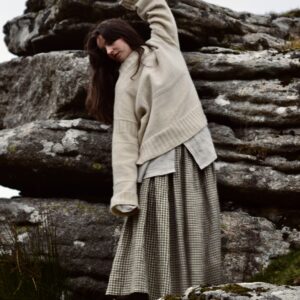 white jumper, Guernsey jumper, river Guernsey, fisherman's jumper