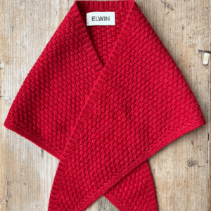 Triangle-scarf-Red-flat